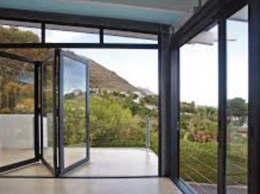 Open aluminium window PT129 showcasing elegant design and panoramic outdoor views