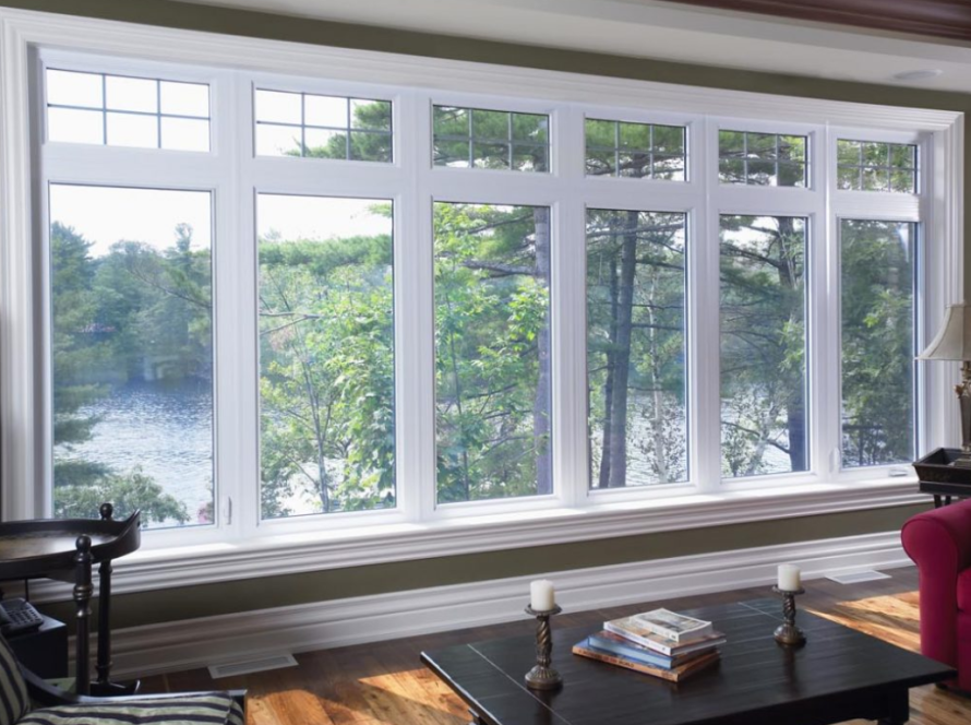Interior view featuring aluminum storm windows providing clear visibility and robust weather protection