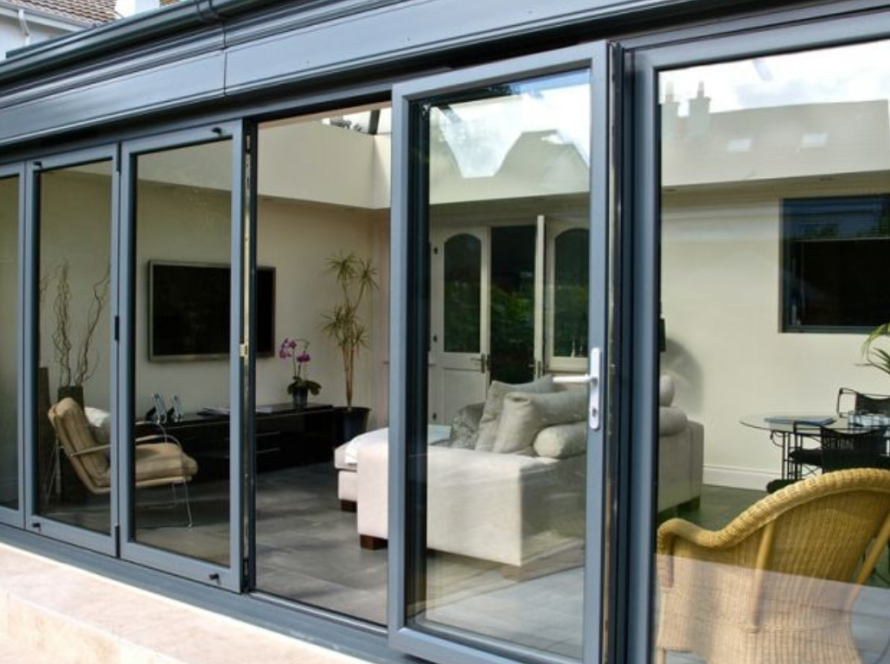 Modern sliding UPVC aluminium windows with elegant frames