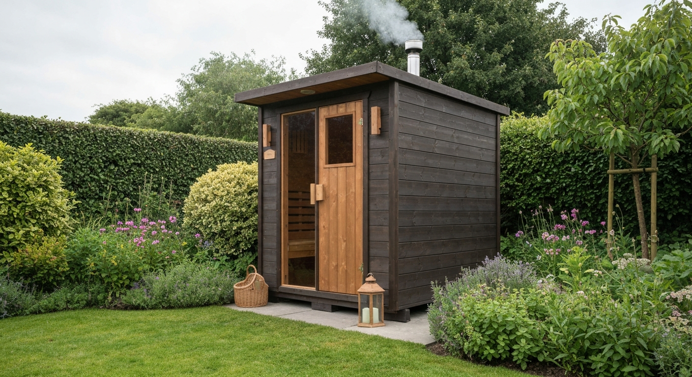 Wood-fired garden sauna in Ireland