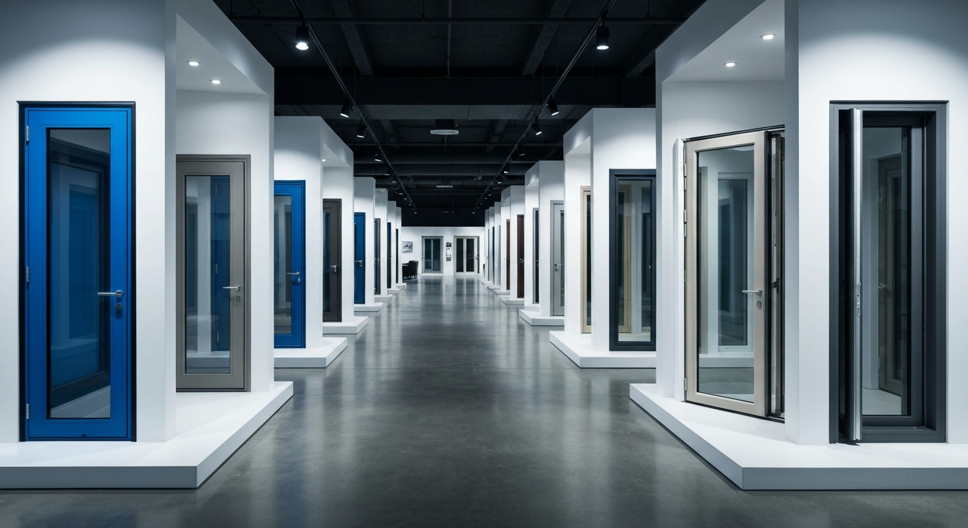 Aluminium casement door style options