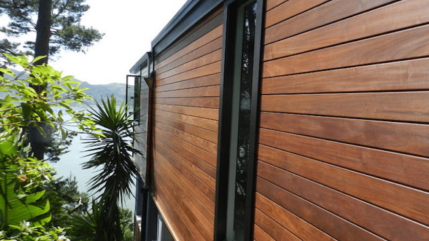 Thermowood Cladding Fixing Details with horizontal timber boards and clean concealed installation
