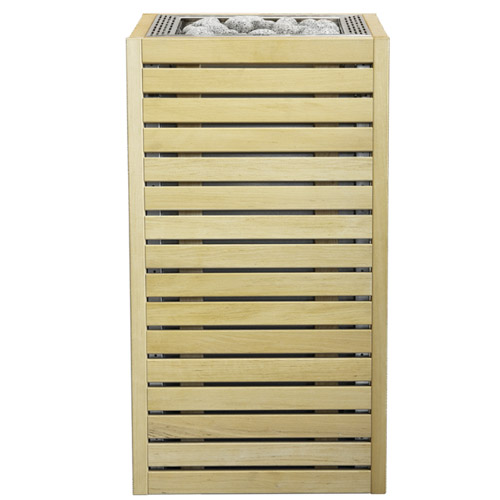 HUUM Core Sauna Heater, Alder Panels, Stainless Top Panel