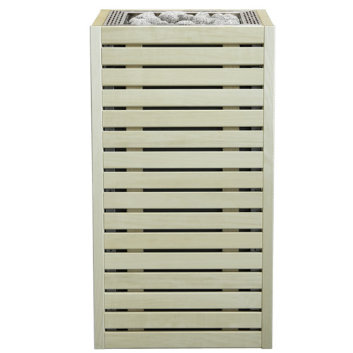 HUUM Core Sauna Heater, Aspen Panels, Stainless Top Panel