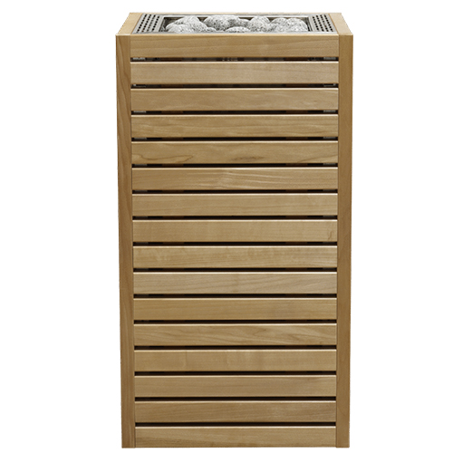 HUUM Core Sauna Heater, Thermo-Aspen Panels, Stainless Top Panel