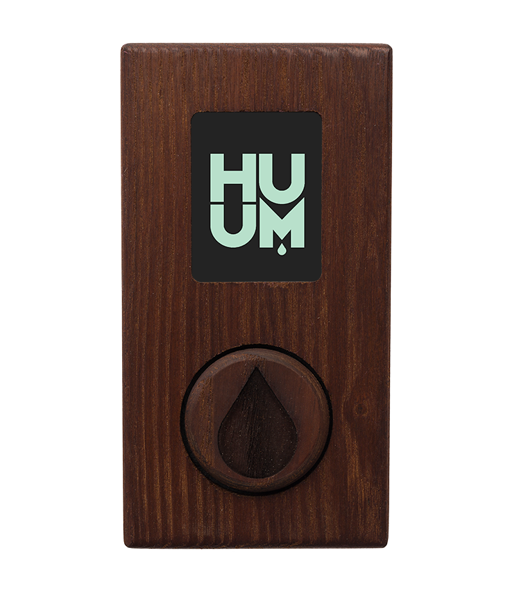 HUUM UKU Wood sauna control panel in thermo-treated wood