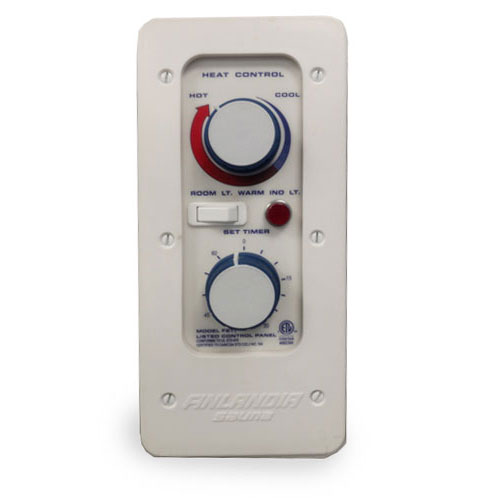 Finlandia F-2T wall-mounted sauna control with 60-minute timer and thermostat