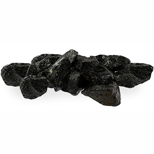 Black Vulcanite Sauna Heater Stones, 10-15 cm