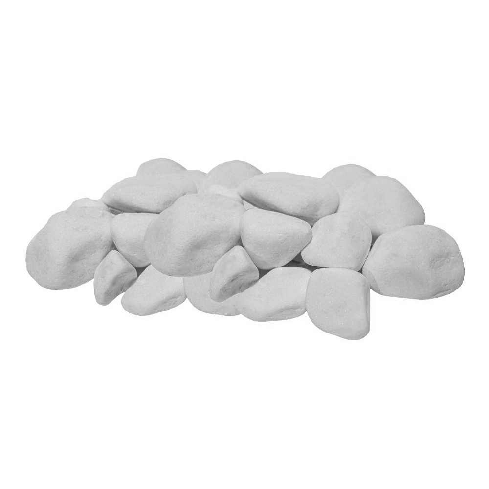 Harvia AC4000 White Decorative Sauna Stones — 22 lb Box, 2–4 in