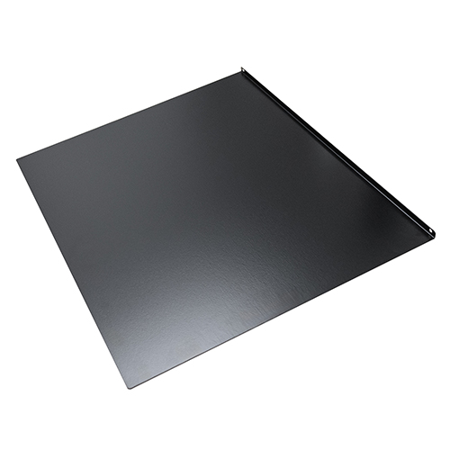 Narvi floor plate black stainless-steel angled